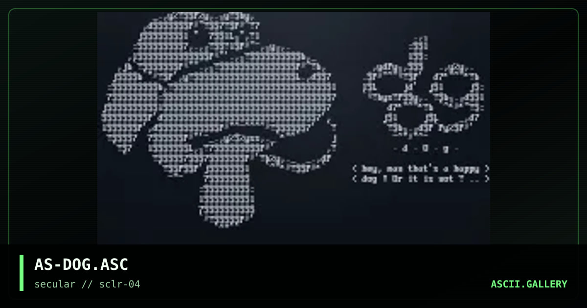 AS-DOG.ASC, by asd, 2000