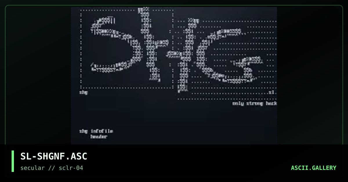 SL-SHGNF.ASC, by slash, 2000
