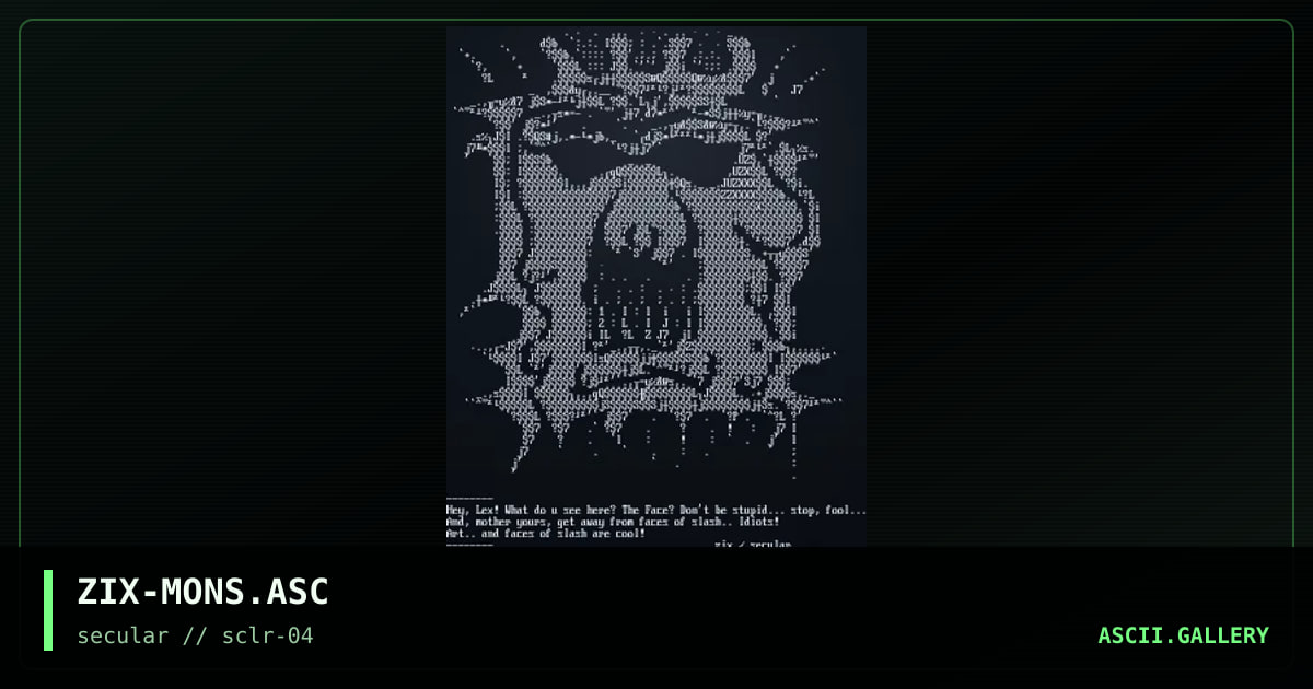 ZIX-MONS.ASC, by zix, 2000