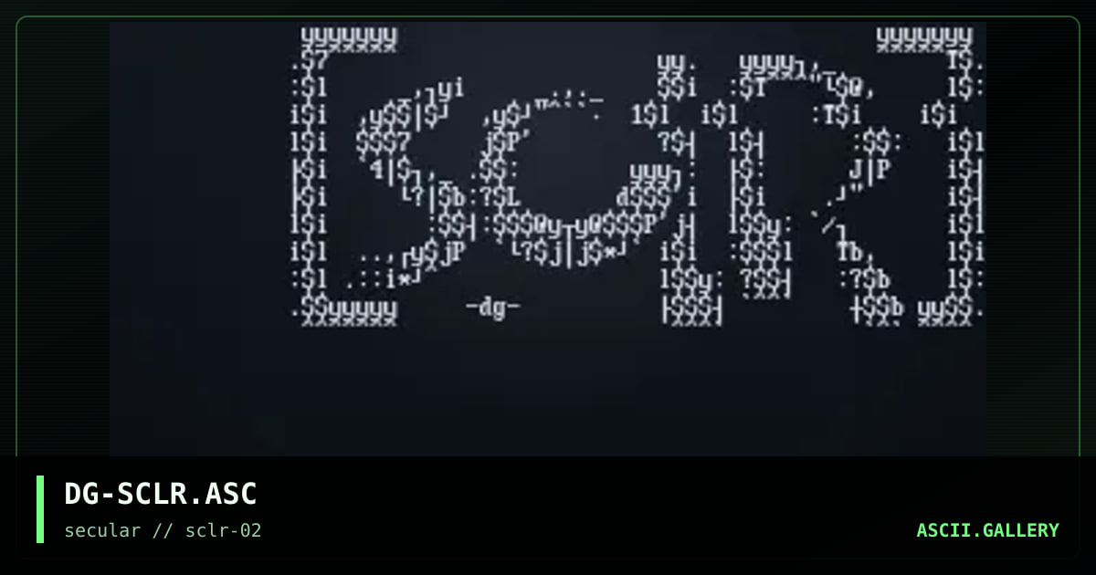 DG-SCLR.ASC, by digi, 1999