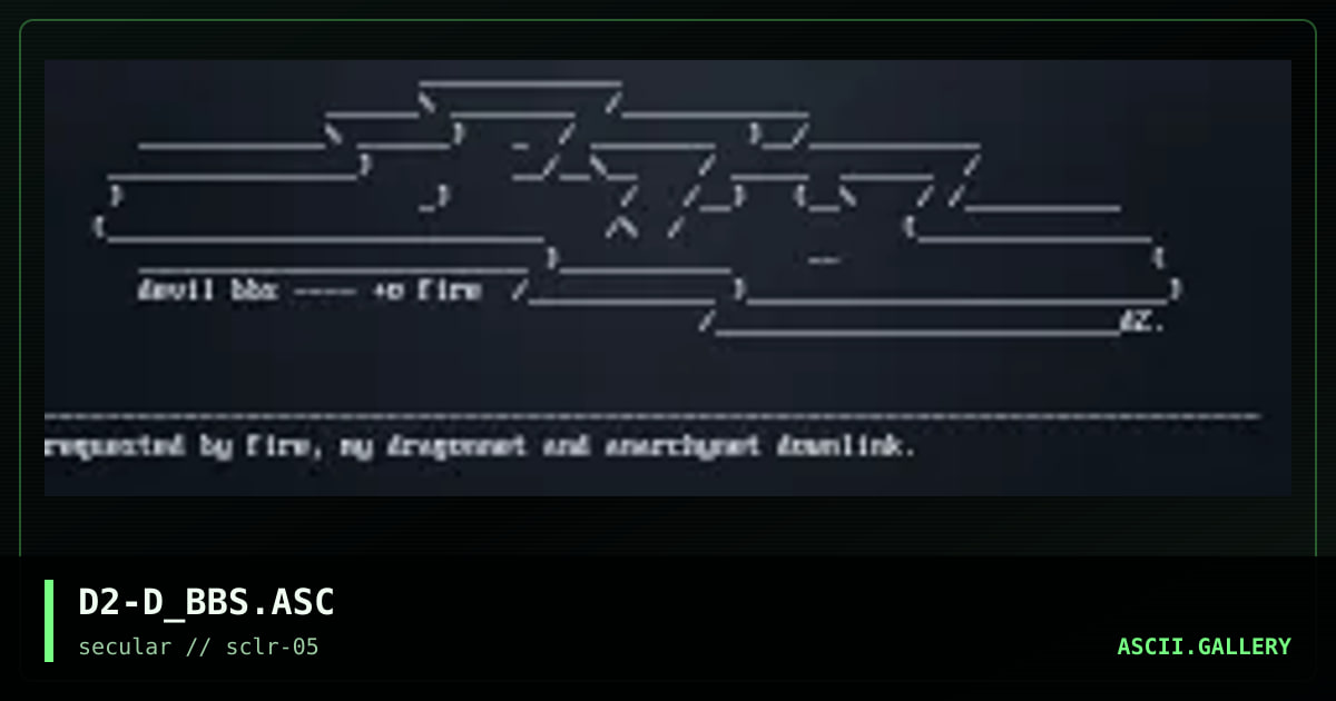 devil bbs, by dizz, 2000