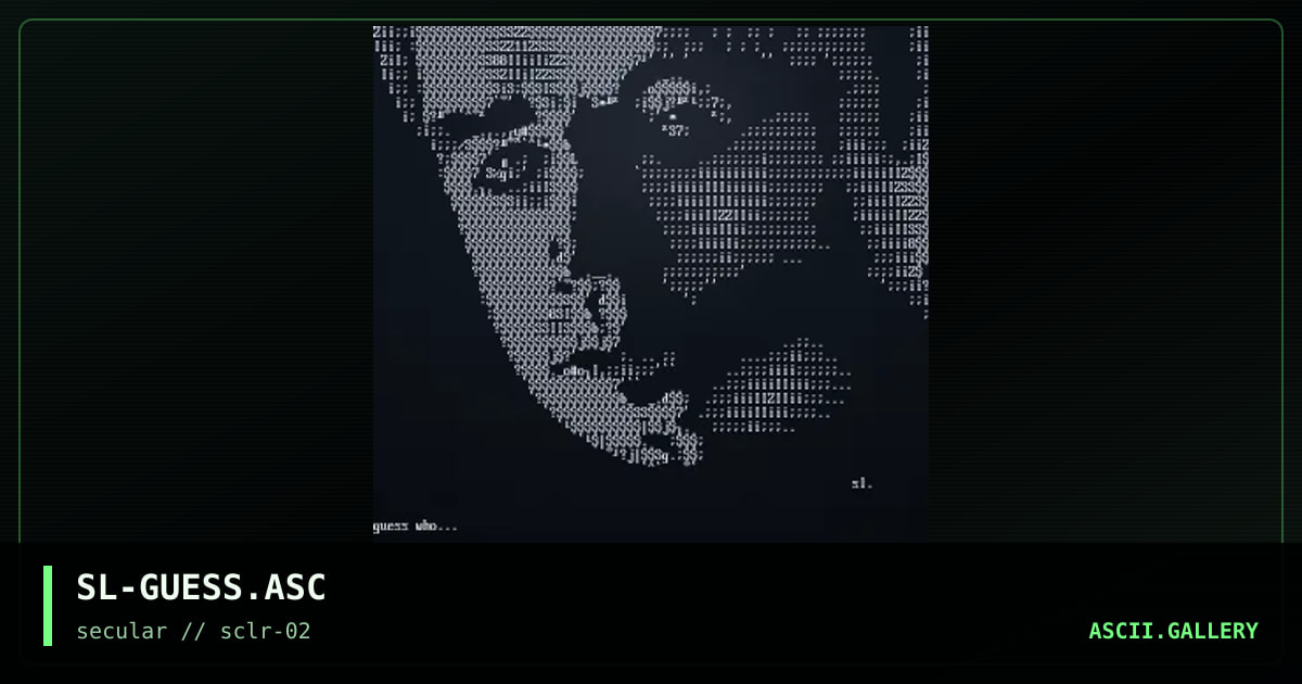 SL-GUESS.ASC, by slash, 1999