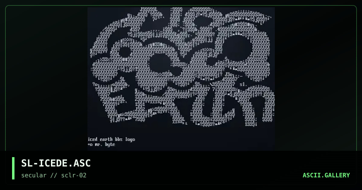 SL-ICEDE.ASC, by slash, 1999