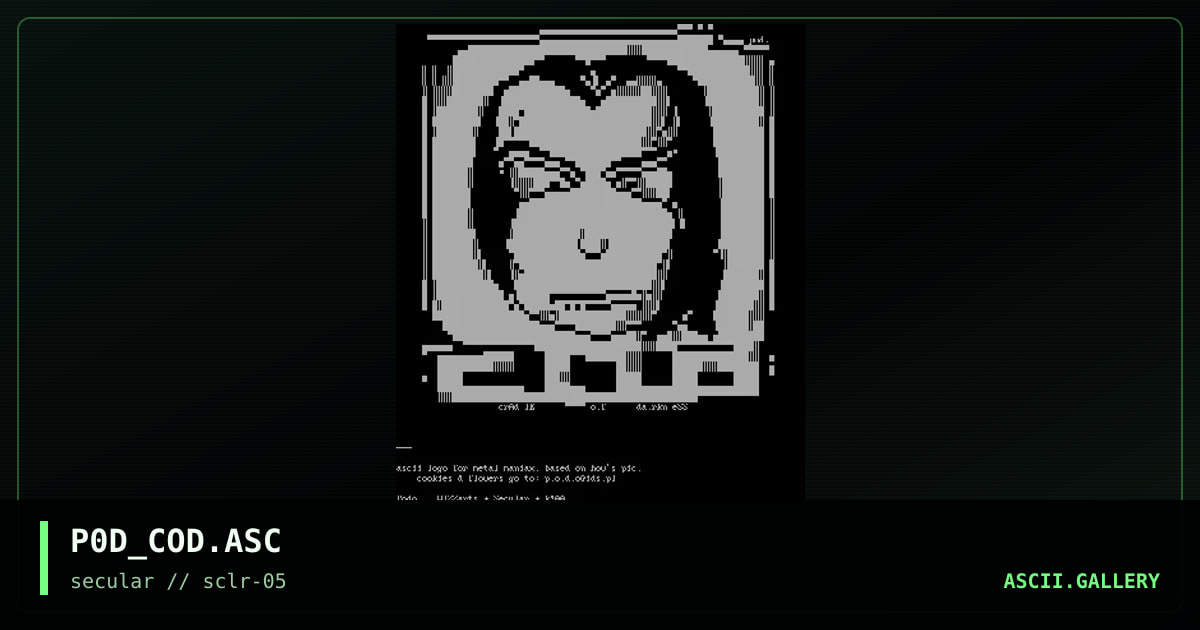 P0D_COD.ASC, by podo, 2000