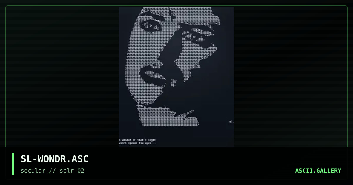 SL-WONDR.ASC, by slash, 1999