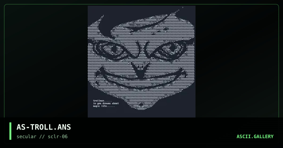 Trollman, by asd, 2000