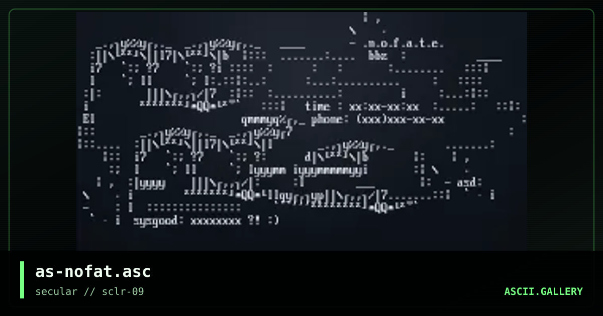 as-nofat.asc, by asd, 2000