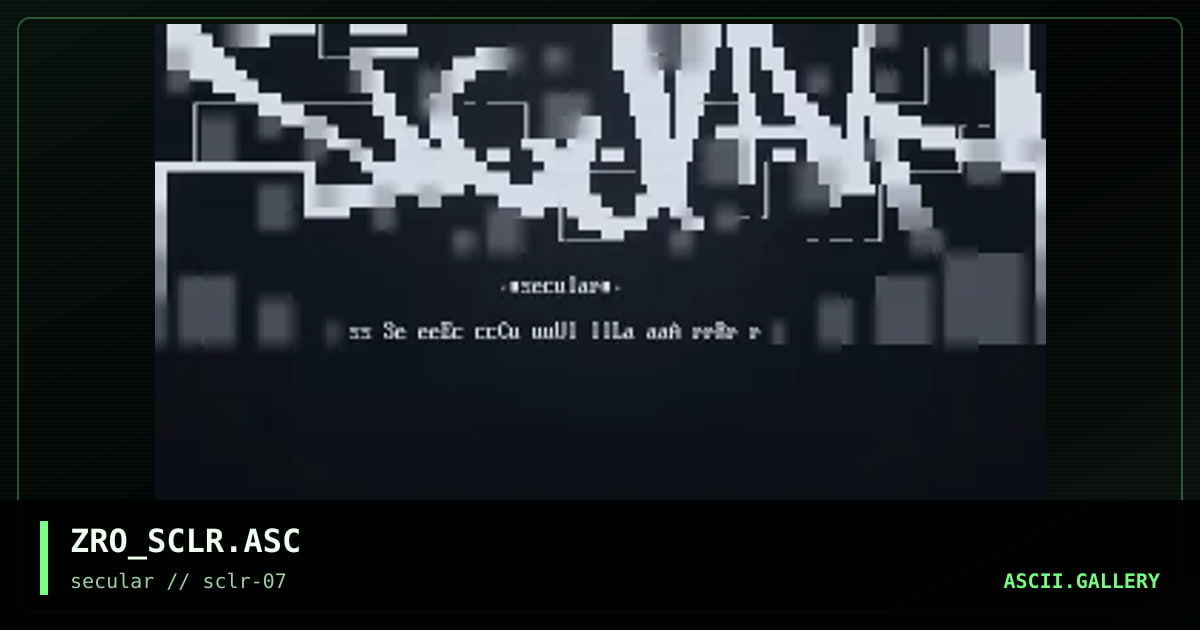 ZRO_SCLR.ASC, by zero, 2000