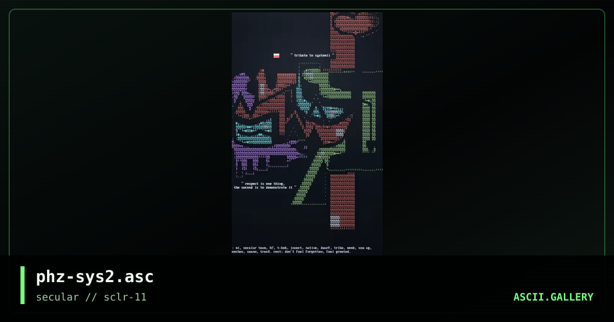 phz-sys2.asc, by phuzzle, 2000