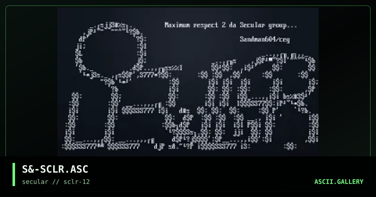 S&-SCLR.ASC, by sandman604, 2000