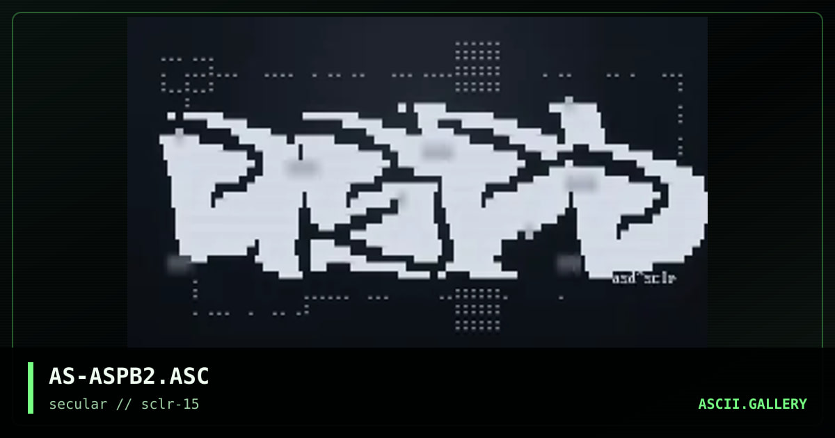 AS-ASPB2.ASC, by asd, 2001
