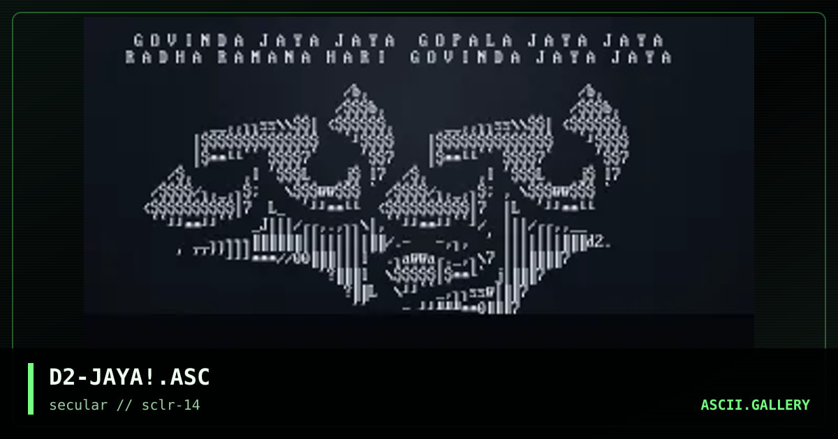 JAYA!, by dizz, 2001