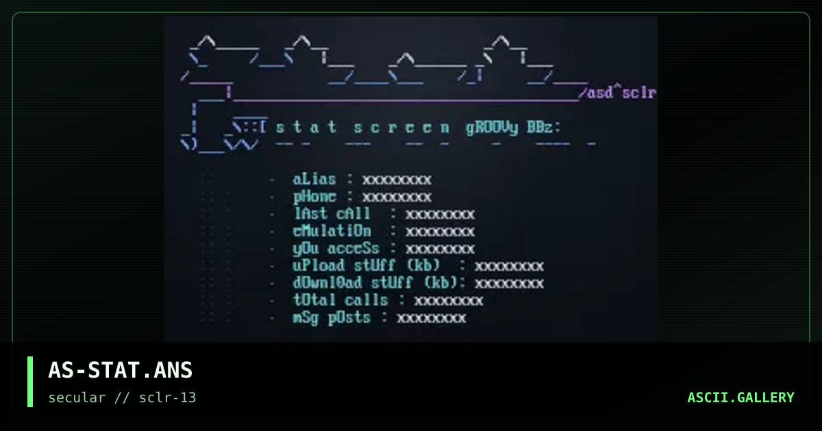 AS-STAT.ANS, by asd, 2000