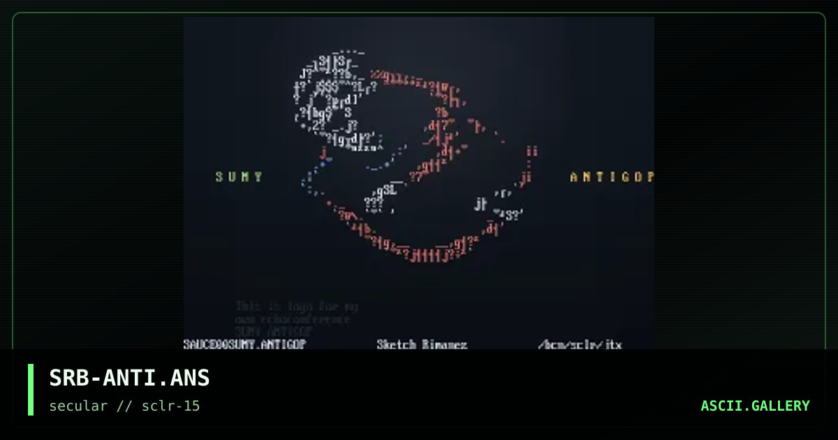 SRB-ANTI.ANS, by sketch rimanez, 2001