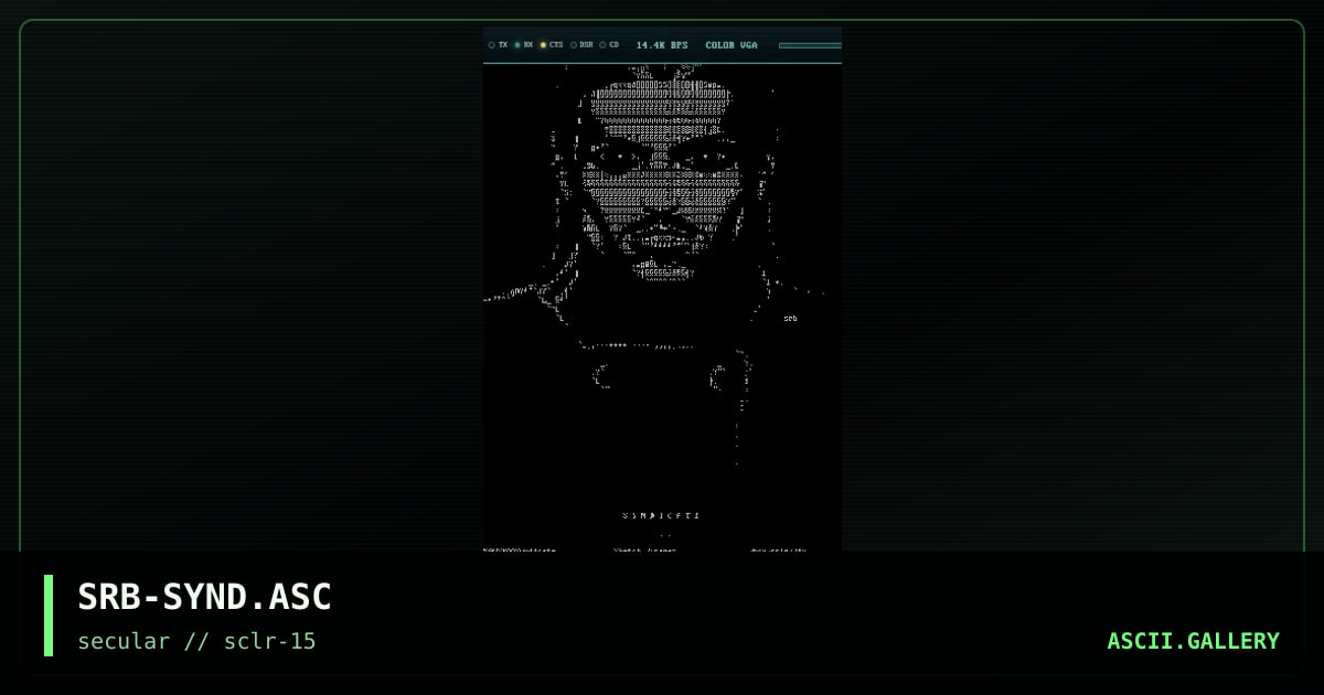 SRB-SYND.ASC, by sketch rimanez, 2001