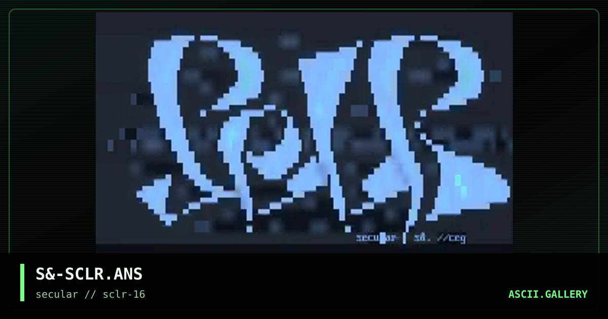 S&-SCLR.ANS, by sandman604, 2001