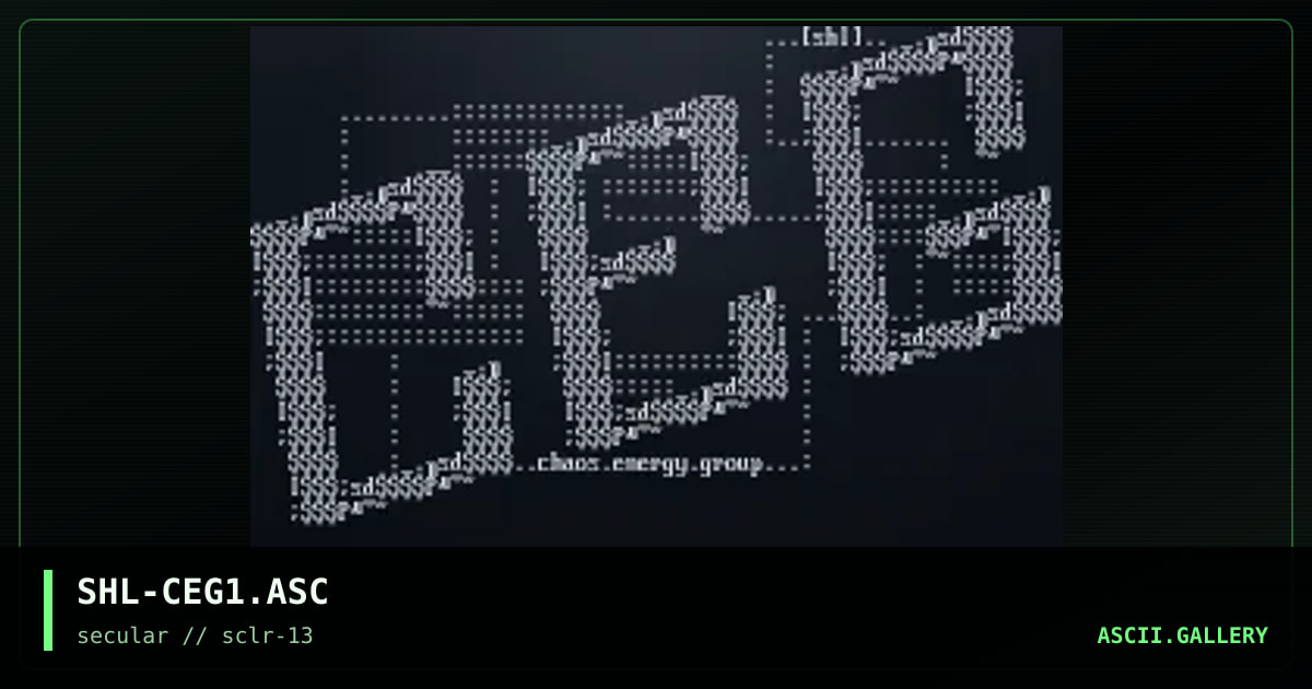SHL-CEG1.ASC, by shadow lord, 2000