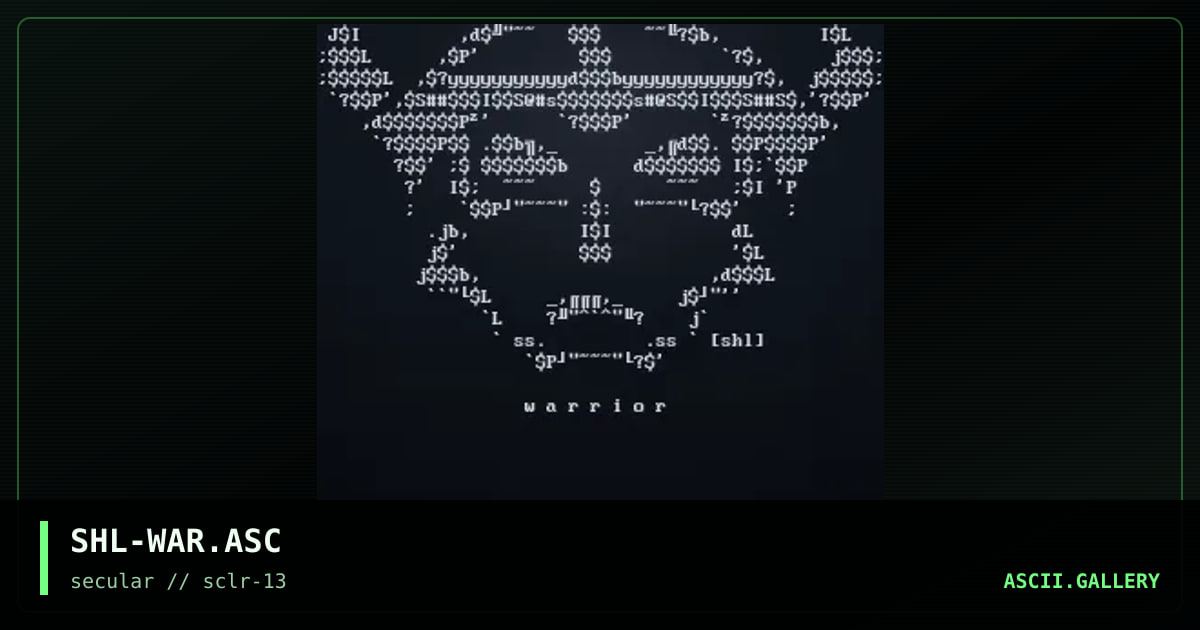 SHL-WAR.ASC, by shadow lord, 2000