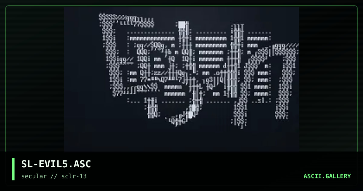 SL-EVIL5.ASC, by slash, 2000