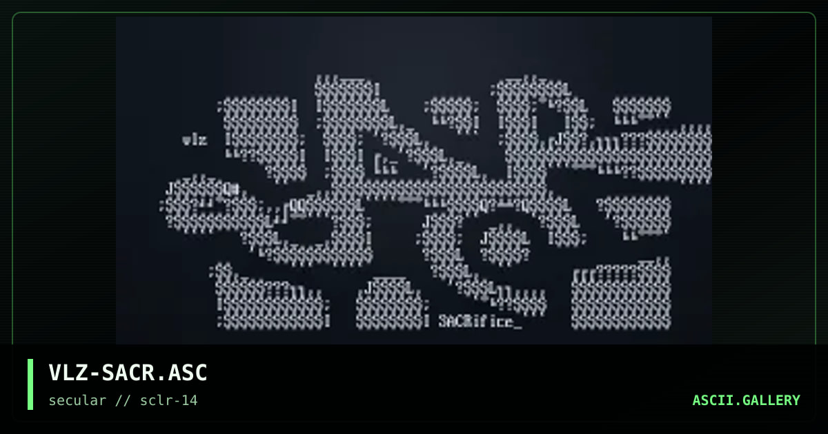 VLZ-SACR.ASC, by vilaz, 2001