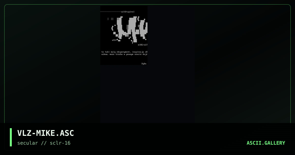 VLZ-MIKE.ASC, by vilaz, 2001