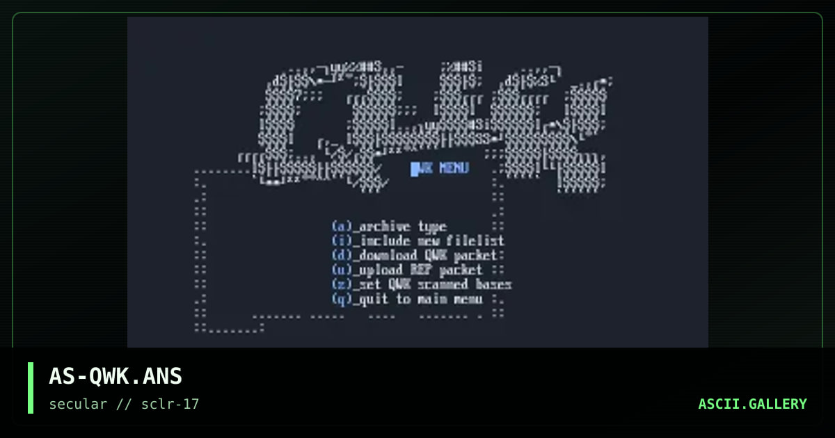 AS-QWK.ANS, by asd, 2001