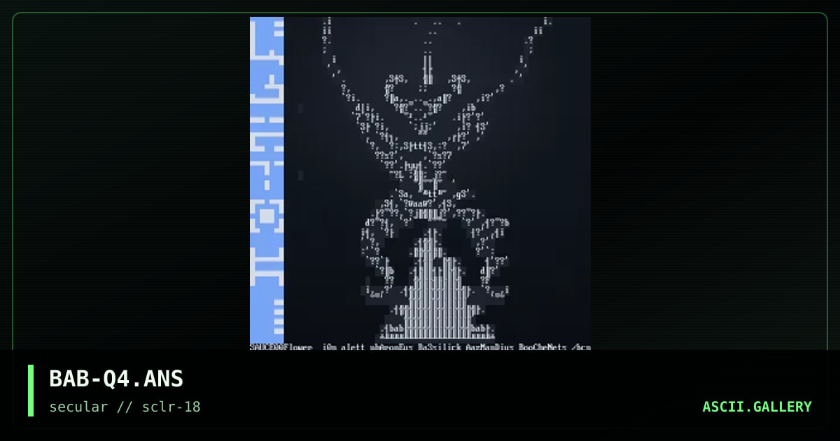 BAB-Q4.ANS, by pharoneus bab, 2001