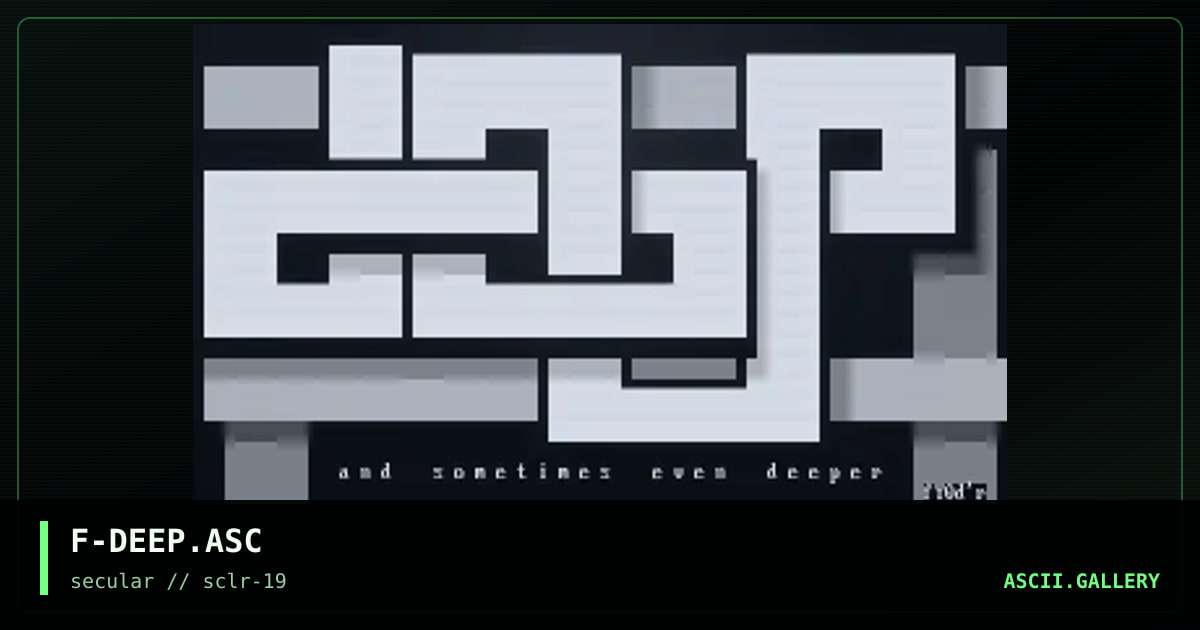 F-DEEP.ASC, by fy0dr, 2001