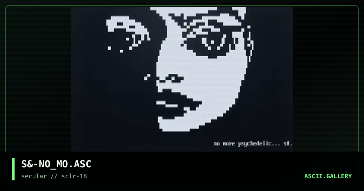 S&-NO_MO.ASC, by sandman604, 2001