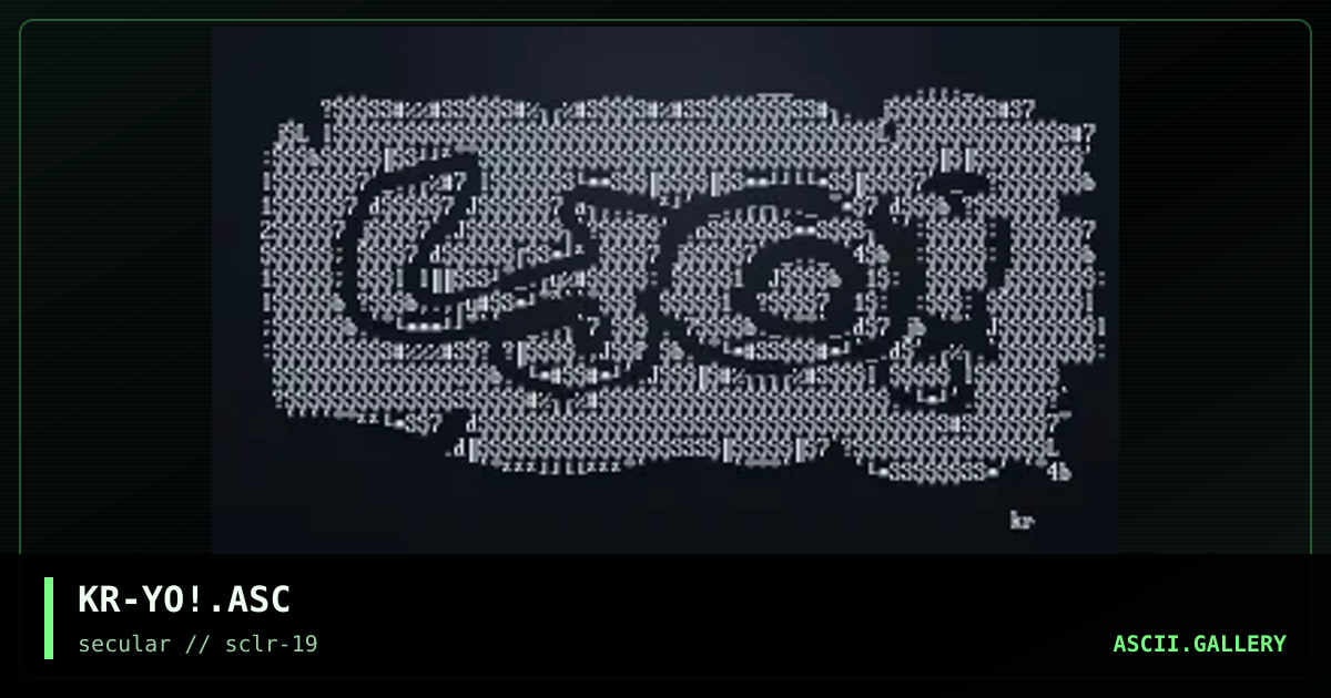 KR-YO!.ASC, by kristoph, 2001
