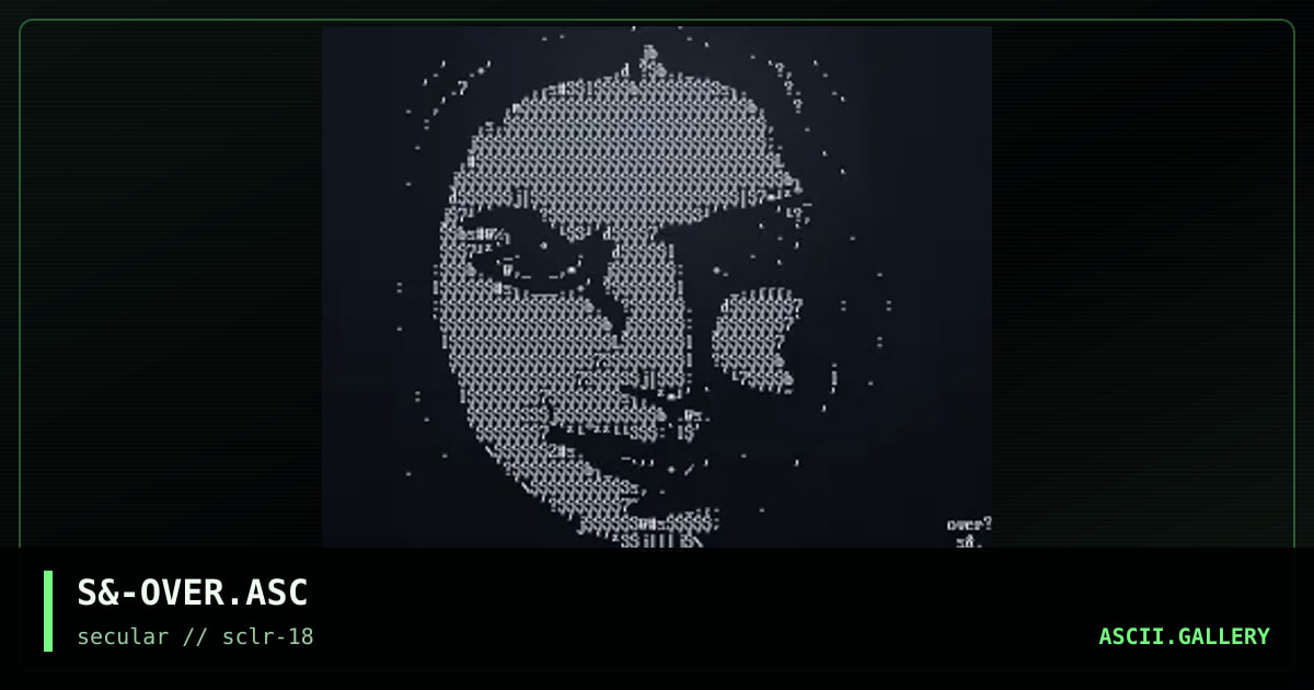 S&-OVER.ASC, by sandman604, 2001