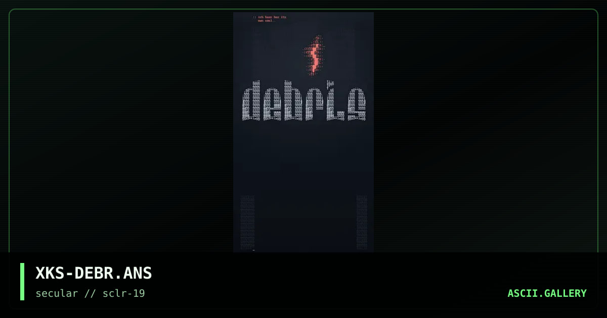 debris, by xkeys, 2001