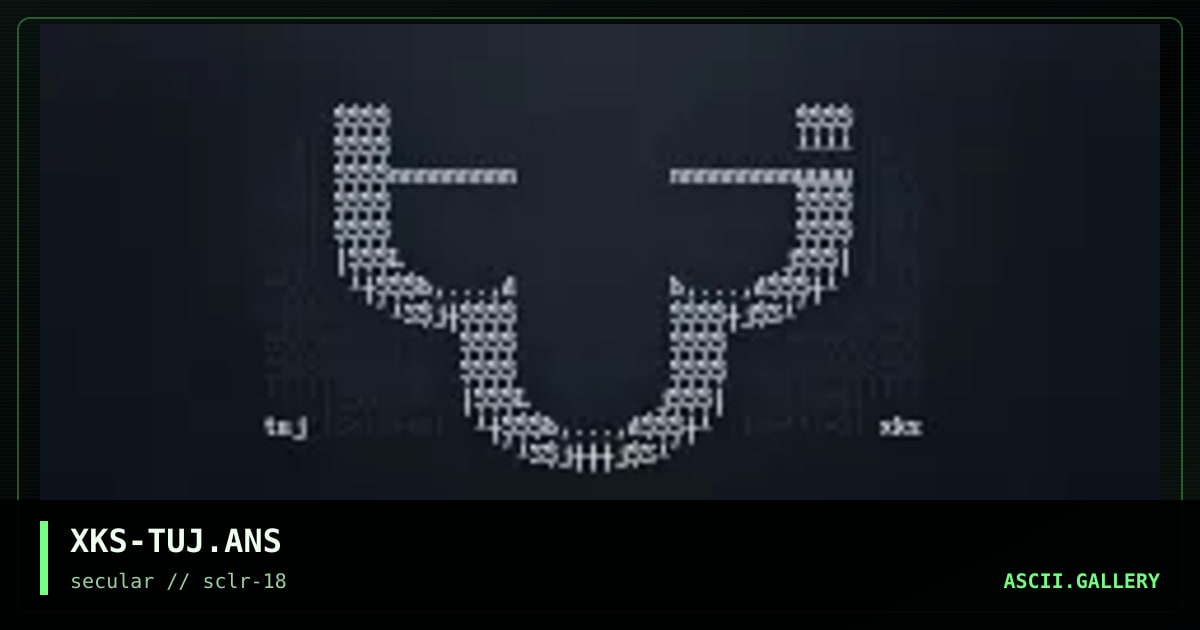 t.u.j. logo, by xkeys, 2001