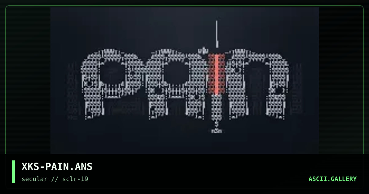 pain, by xkeys, 2001