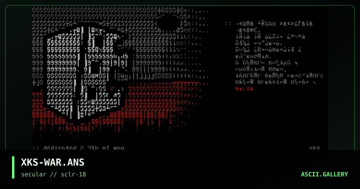 war.., by xkeys, 2001