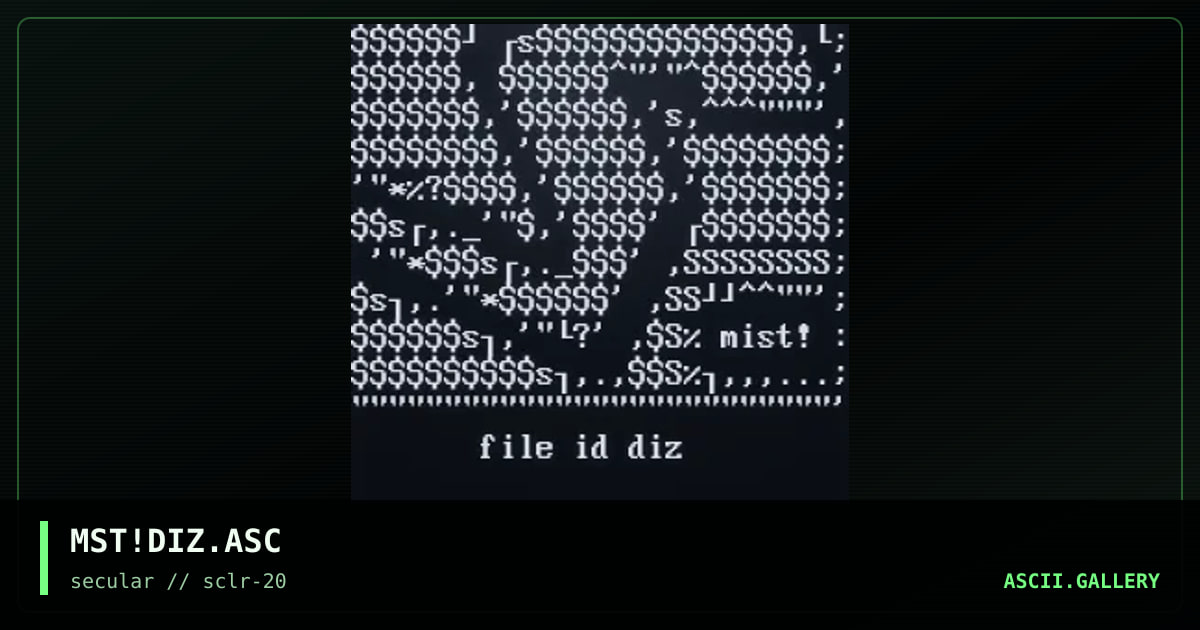 MST!DIZ.ASC, by mist, 2001
