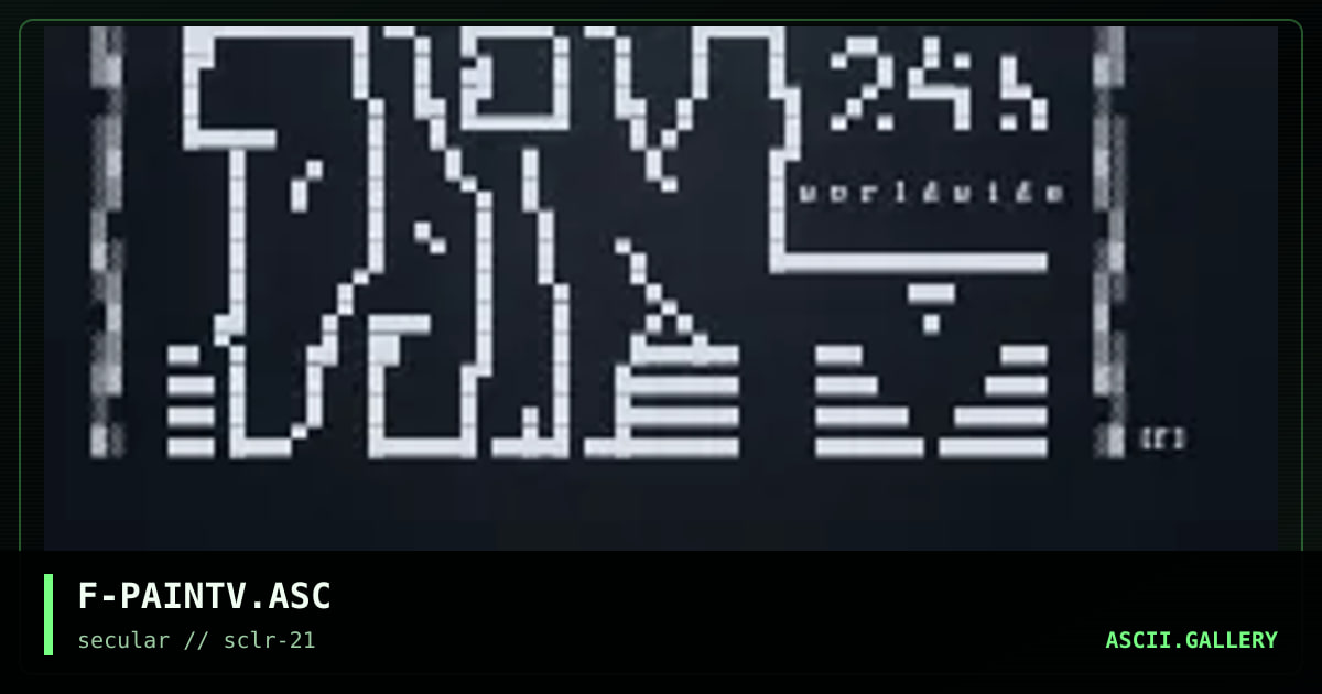 PAINtv, by fy0dr, 2001