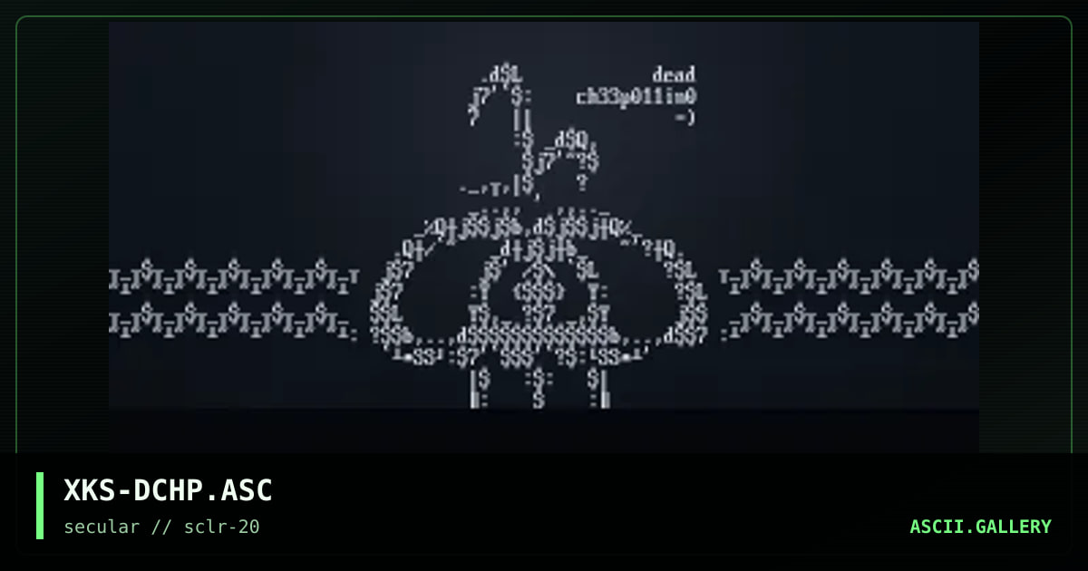 dead ch33p011in0, by xkeys, 2001