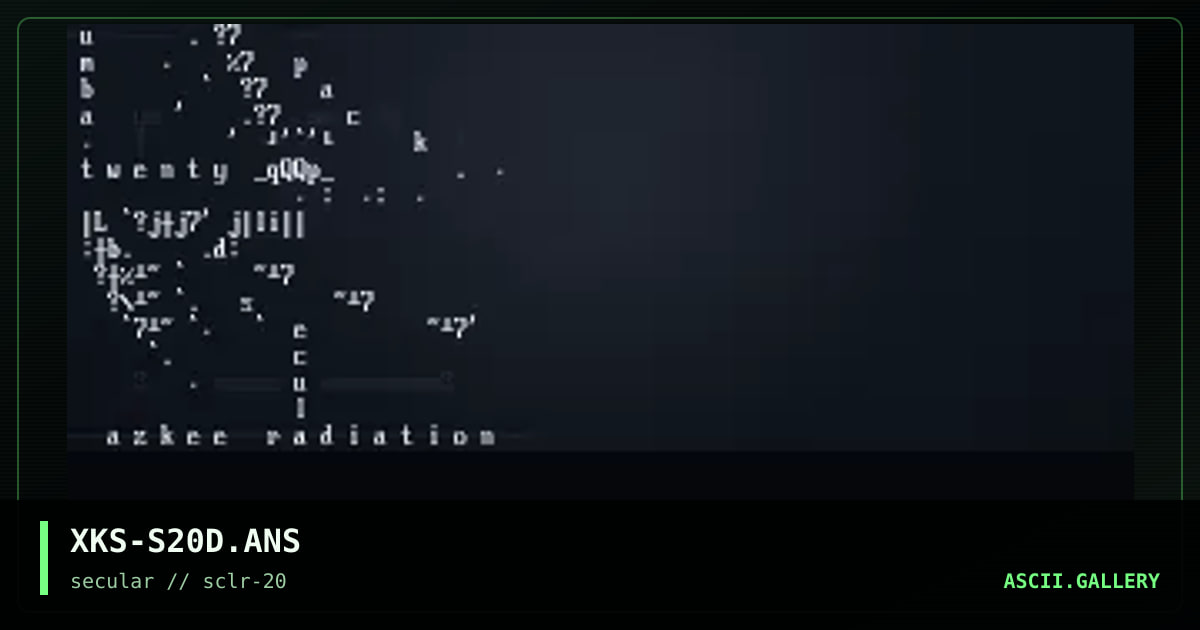 secular #20 diz., by xkeys, 2001