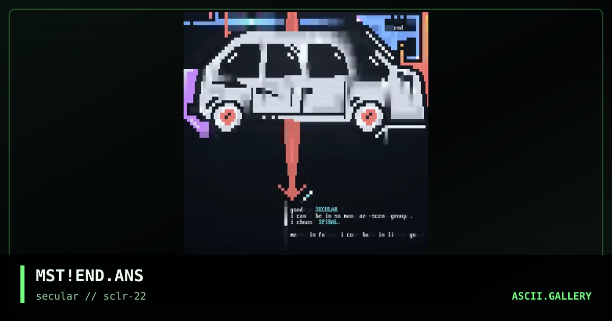 MST!END.ANS, by mist, 2001