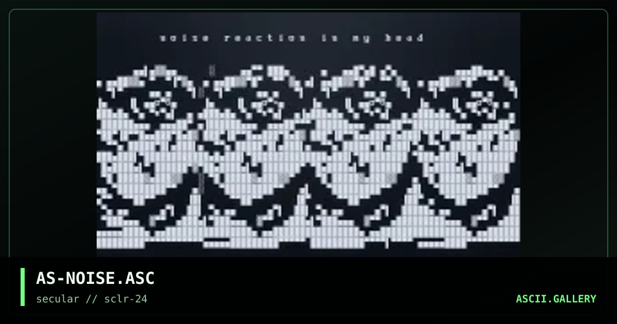 AS-NOISE.ASC, by asd, 2001