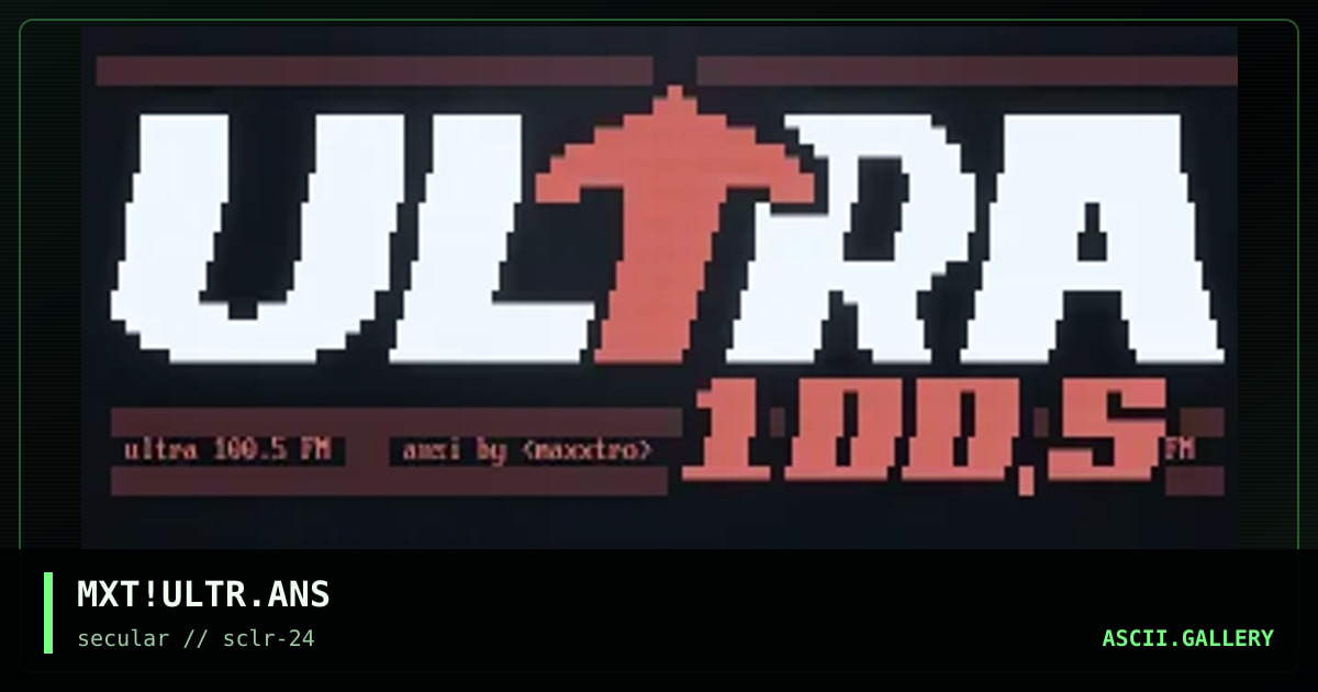 MXT!ULTR.ANS, by maxxtro, 2001