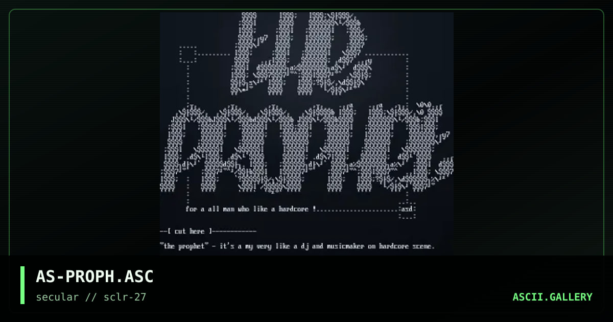AS-PROPH.ASC, by asd, 2002
