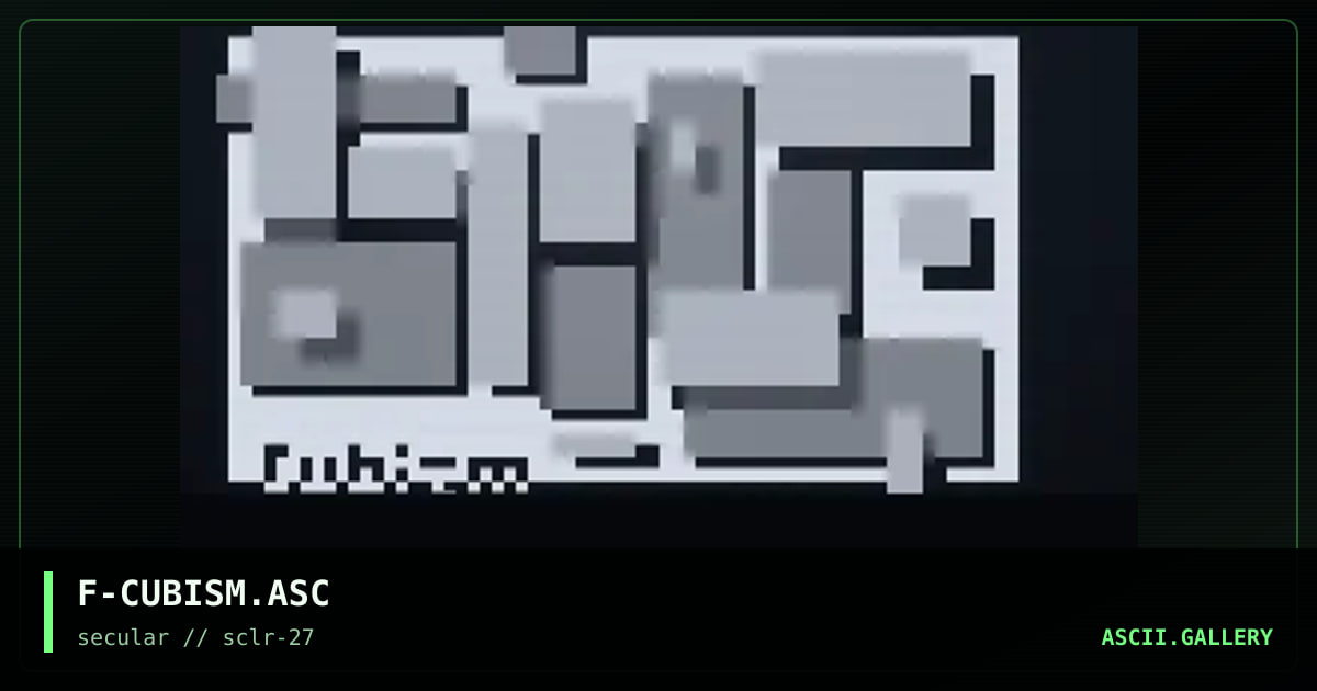 ::Shitcubizm::, by fy0dr, 2002