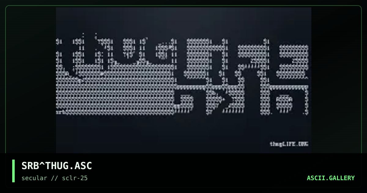 thugLIFE.ORG, by srb, 2002