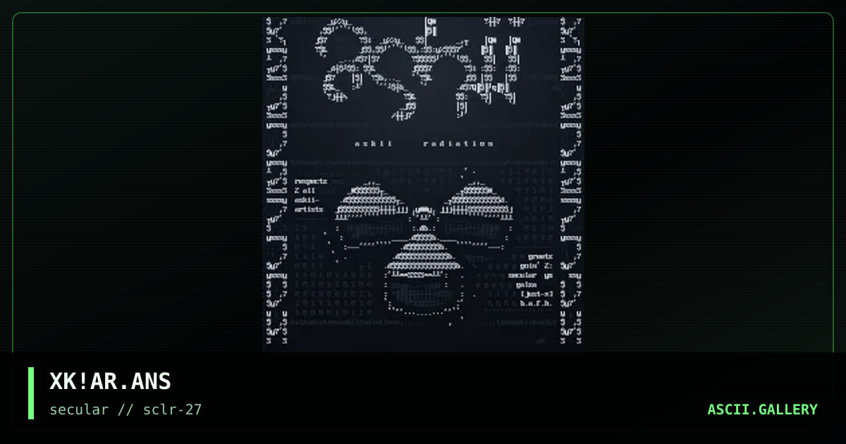 askii radiation, by xkeys, 2002