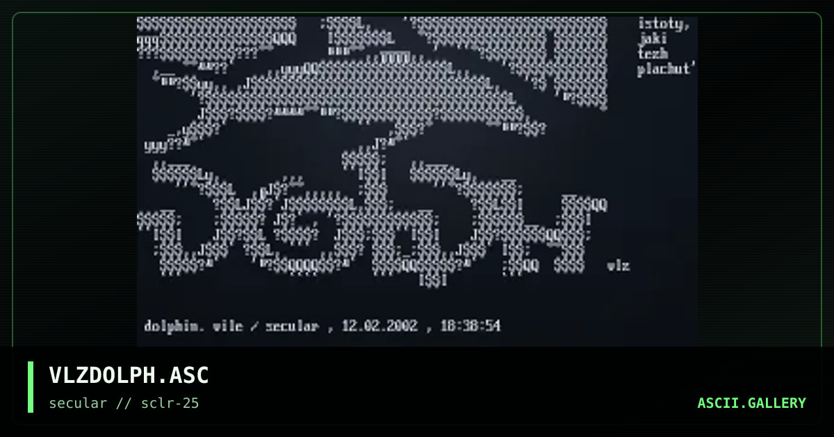 VLZDOLPH.ASC, by vilaz, 2002