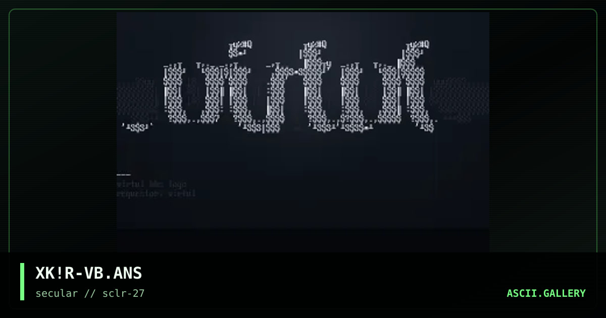 virtul bbs logo, by xk, 2002