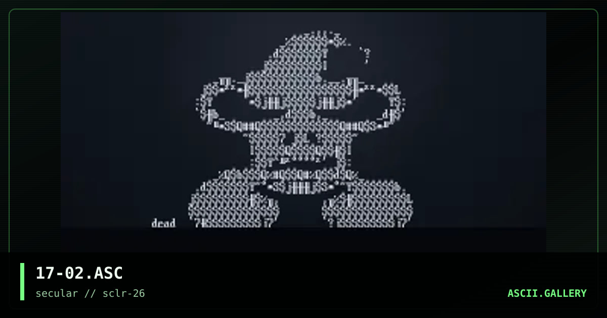dead dwarf, by xkeys, 2002