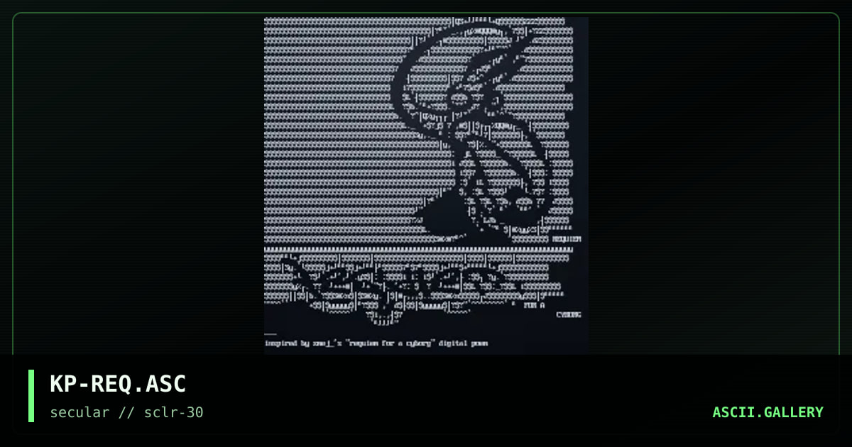 requiem for a cyborg, by keeper, 2003